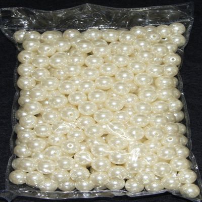 Gift Square Dcor 1 Pound Pearls Decorative Vase Filler Assorted Sizes for Wedding Centerpiece (20mm, Ivory)