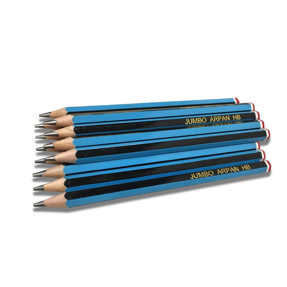 ARPAN Jumbo Beginners Kids Hexagonal learners Snap-Resistant HB School Pencils - Sharpened Long-Lasting Pencils Ideal for Writing, Drawing, Office Desk & General Multi-Purpose Use