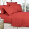 MattRest Luxury Silky Soft - Wrinkle Resistant 1500 Thread Count Egyptian Quality Super Soft Fade Resistant 4-Piece Bed Sheet Set, Deep Pocket, Queen Rust view 1