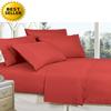 MattRest Luxury Silky Soft - Wrinkle Resistant 1500 Thread Count Egyptian Quality Super Soft Fade Resistant 4-Piece Bed Sheet Set, Deep Pocket, Queen Rust view 2