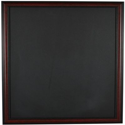 Decorative Words 18" x 24" Chalk Board Framed in 1" Mahogany Natural Wood Frame, Sawtooth Hanger is Attached for Easy Hanging