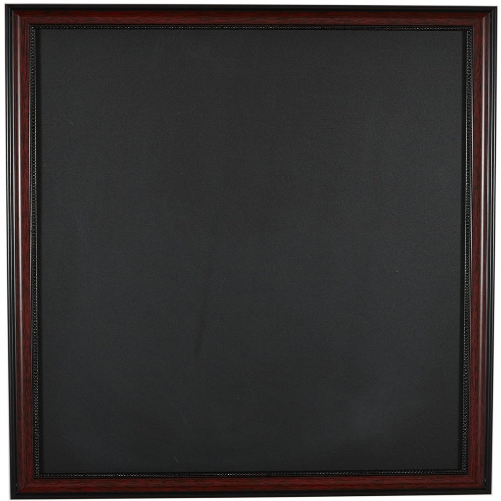Decorative Words 18" x 24" Chalk Board Framed in 1" Mahogany Natural Wood Frame, Sawtooth Hanger is Attached for Easy Hanging