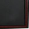 Decorative Words 18" x 24" Chalk Board Framed in 1" Mahogany Natural Wood Frame, Sawtooth Hanger is Attached for Easy Hanging view 2