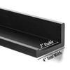 Americanflat 14" Floating Shelves for Wall - Set of 3 - Made of Engineered Wood with Lipped Ledge - Floating Wall Shelves for Bedroom, Bathroom, Kitchen, Office, and Living Room - Black view 3