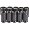 3/4" Drive 10 Piece Impact Socket Set - 6 Point view 1