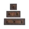 Deco 79 Wood Metal Wall Hook S/3 12", 8", 4" W - 14442 view 1