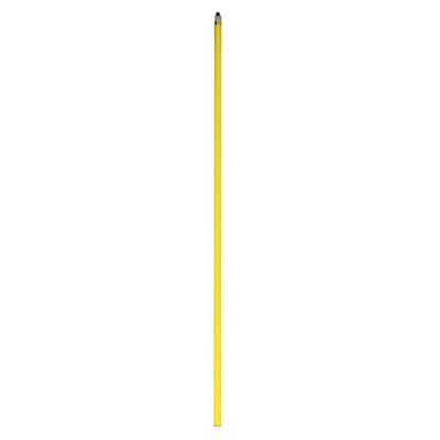 AdirPro Flourescent Yellow 4' Aluminum Extension Pole 1" OD for Prism Pole - Telescopic Extension Antenna Pole with Sturdy Lightweight, Male & Female Threads