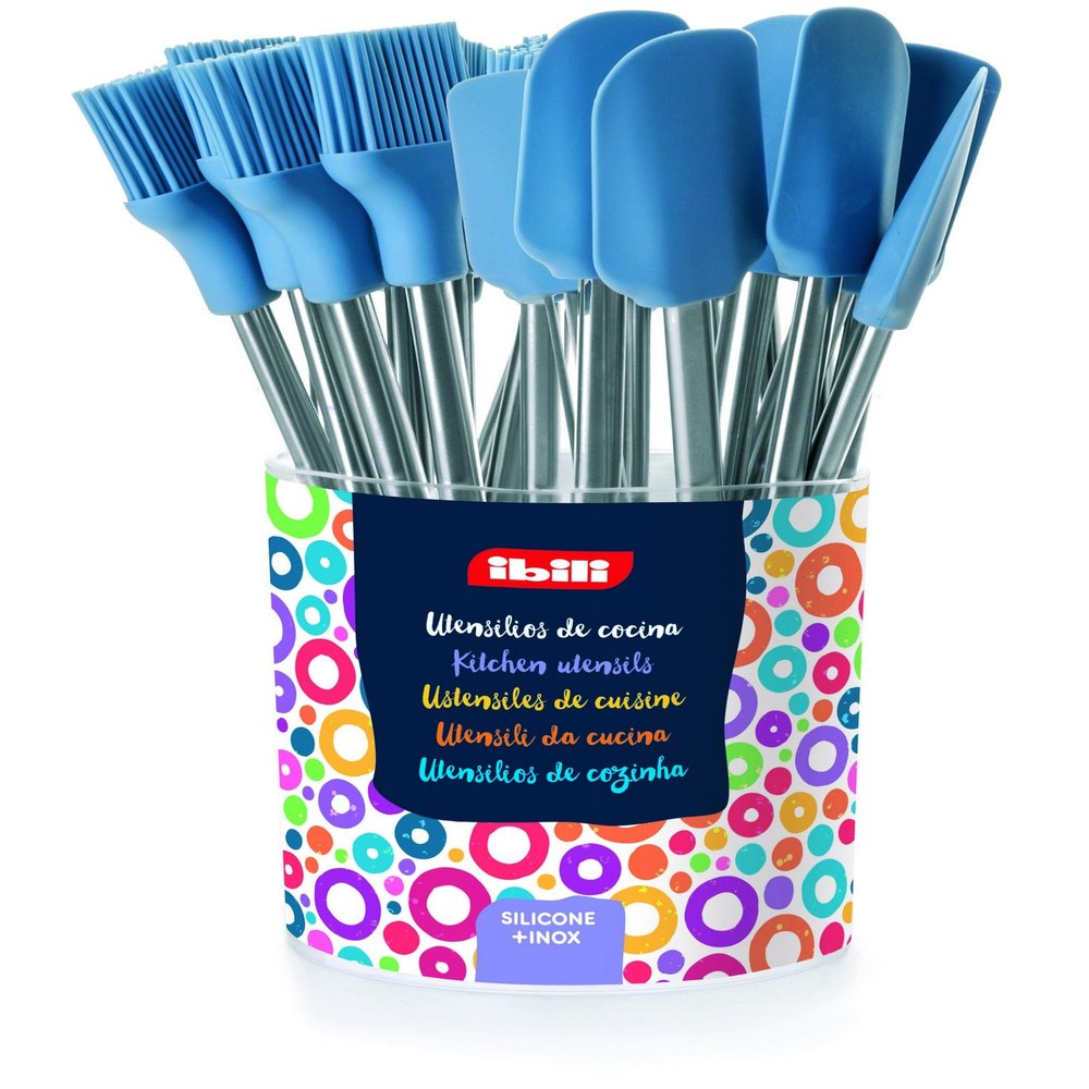 IBILI Pastry Brush and Spatula Set 24 Pieces, 30 x 30 x 20 cm, Multi-Colour
