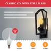 Creative Hobbies 6 Watt, S6 Shape, Silicone Dipped, Country Style Incandescent, Electric Candle Lamp Chandelier Light Bulbs, Individually Boxed | Pack of 6 Bulbs view 2