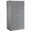 Global Industrial Deep Door Bin Cabinet, Includes 144 Red Plastic Bins, Padlockable Steel Cabinet, 38" W x 24" D x 72" H, for Tool and Parts Storage, Assembly Required view 3