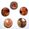 HQRP 40mm Red Orange Veins Carnelian Agate Crystal Stands for Spheres/Eggs Polished Worry Stone Natural Gemstone Mineral Specimen - India (2PCS) view 1