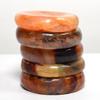 HQRP 40mm Red Orange Veins Carnelian Agate Crystal Stands for Spheres/Eggs Polished Worry Stone Natural Gemstone Mineral Specimen - India (2PCS) view 2