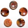 HQRP 40mm Red Orange Veins Carnelian Agate Crystal Stands for Spheres/Eggs Polished Worry Stone Natural Gemstone Mineral Specimen - India (2PCS) view 3