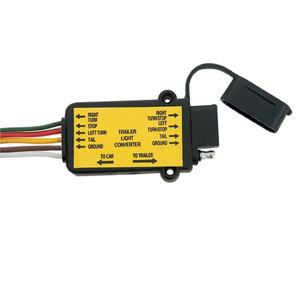 United Pacific 90623 4 to 5 Wire Trailer Light Converter for Trailers, Converts 4-Wire System to 5-Wire System, 18G Bonded Wire - ONE Unit