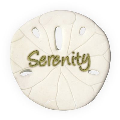 Angelstar 10167 Serenity Sentiment Decorative Sand Dollar, 1-1/4"