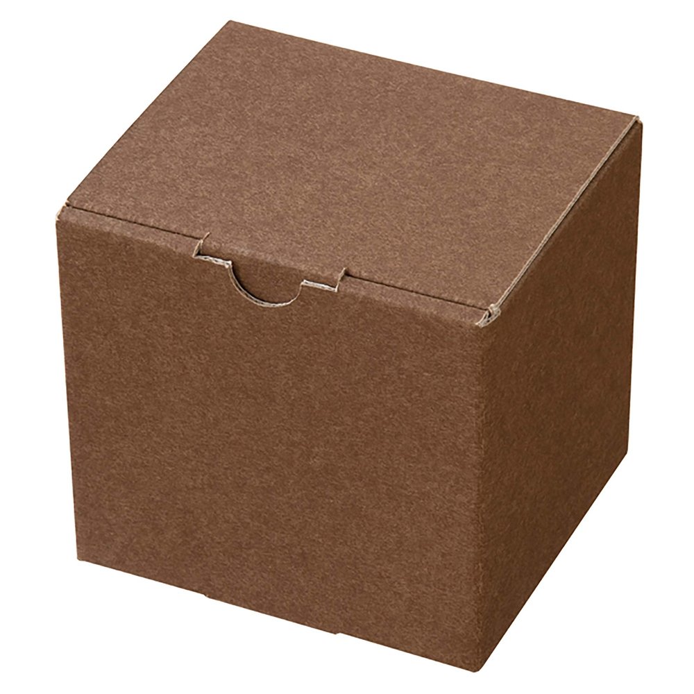 Heads MBR-GB5 Blank Gift Box, Made in Japan, SS, W 4.8 x H 4.5 x D 4.1 inches (123 x 115 x 105 mm), Brown, Box of 10