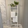 BARNWOODUSA Rustic Farmhouse Decorative Ladder - Our 47 inch Ladder can be Mounted Horizontally or Vertically and is Crafted from Refurbished Wood No Assembly Required White view 3