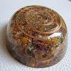 Orgone Energy Crystal Mixed Stones Dome Energy Chakra Coaster Charging Plate Gemstones Copper Metal Mix Healing Positive Energy Sacred Geometry Memory Concentration Chakra Balancing Crystal Therapy view 4