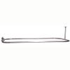 Barclay 4152-48-PN 48 inch Rectangular Shower Rod, with Side Support, Polished Nickel, view 1