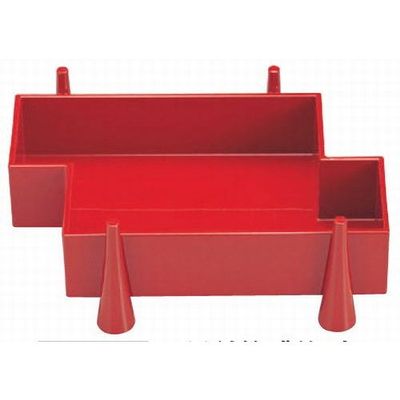 Moriki Rafting Box with Feet, Vermilion [9.3 x 7.2 x 3.1 inches (23.5 x 18.3 x 7.9 cm), ABS Resin (7-635-9), Restaurant, Ryokan, Japanese Tableware, Commercial Use