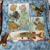 Quilted Fish Wall Hanging, Fishing Wall Hanging, Fisherman Picture, Quilted Fish Picture, Lake Wall Hanging, Fishing Rod Quilt, Textile Art view 1