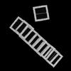 YOUR CHAIR COVERS - 10 Pack Silver Square Rhinestone Chair Sash Buckle view 2