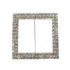 YOUR CHAIR COVERS - 10 Pack Silver Square Rhinestone Chair Sash Buckle view 4