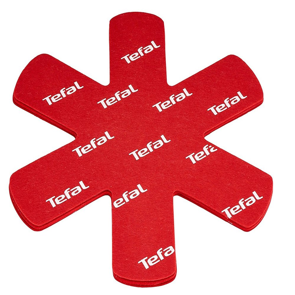 Tefal K2203004 Set of 4 Red Pan Protectors
