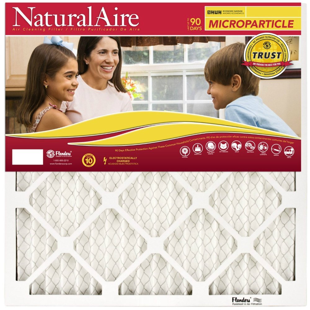 FLANDERS 85256.012020 20" x 20" x 1", NaturalAire Micro Particle Pleated Furnace Filter