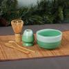BambooMN Matcha Bowl Set (Includes Bowl, Rest, Tea Whisk, Chasaku & Tea Spoon) 2 Sets Mint Green view 2