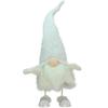 24" Pure White Sparkling Saul Bobble Action Christmas Gnome view 1