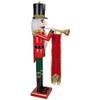 Northlight 36" Red and Green Christmas Nutcracker Soldier with Horn view 1