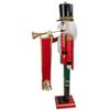 Northlight 36" Red and Green Christmas Nutcracker Soldier with Horn view 4