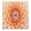 Ambesonne Abstract Shower Curtain, Dahlia Petals Flowerhead Autumn Season Flower Blooming Botanical Parks Fresh Nature, Cloth Fabric Bathroom Decor Set with Hooks, 69" W x 75" L, Salmon view 2
