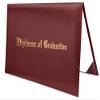 MyGradDay Imprinted Diploma Cover 8.5x11 Diploma Holder Graduation Certificate Cover Smooth Leather Letter Size Maroon view 1