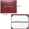 MyGradDay Imprinted Diploma Cover 8.5x11 Diploma Holder Graduation Certificate Cover Smooth Leather Letter Size Maroon view 2