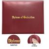 MyGradDay Imprinted Diploma Cover 8.5x11 Diploma Holder Graduation Certificate Cover Smooth Leather Letter Size Maroon view 4