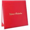 MyGradDay Imprinted Diploma Cover 8.5x11 Diploma Holder Graduation Certificate Cover Smooth Leather Letter Size Red view 1