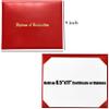 MyGradDay Imprinted Diploma Cover 8.5x11 Diploma Holder Graduation Certificate Cover Smooth Leather Letter Size Red view 2