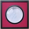 14" Drum Head Display Frame Set Black Frame Easy Mount (Red matting) view 1