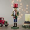 Northlight 14" Green and Red Traditional Standing Drummer Christmas Nutcracker view 2