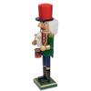 Northlight 14" Green and Red Traditional Standing Drummer Christmas Nutcracker view 4