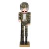 Northlight 15" Beige and Green Army Soldier in Fatigues Christmas Nutcracker view 1