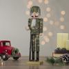 Northlight 15" Beige and Green Army Soldier in Fatigues Christmas Nutcracker view 2