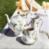 Abbott Collection Ambrosia Hummingbird Teapot,White,10 inches L view 3