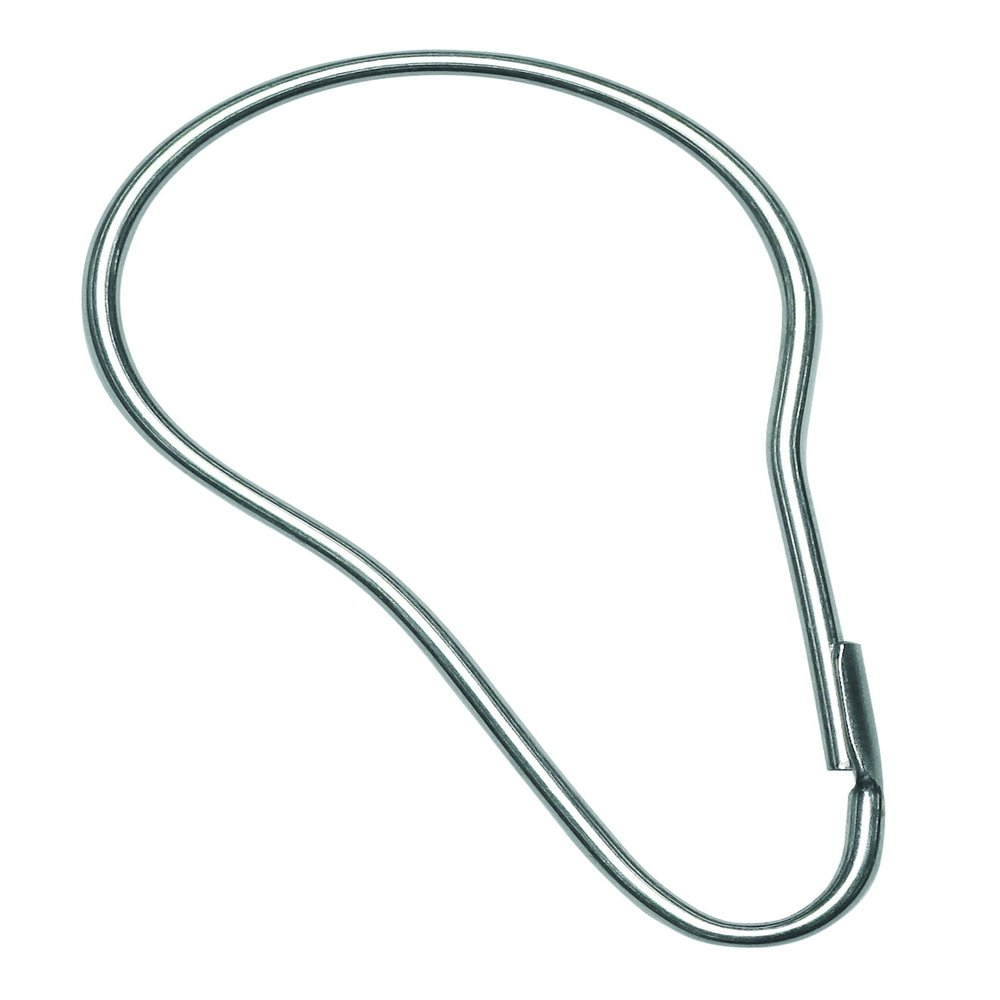Bradley Corporation 9536-000000 Bradley 9536-000000 Shower Curtain Hook, SS Spring (Pack of 12)