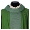 Holyart Catholic Chasuble in Pure Wool with Orphrey in Pure Silk, GreenGreen view 2
