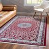 Unique Loom Narenj Collection Classic Traditional Textured Medallion Pattern Design Area Rug, 3' 0" x 5' 0", Burgundy/Tan view 1