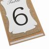 Summer-Ray Handmade Table Number 1 to 16 Kraft-Burlap-White Triple Layer Double Sided Printing Rustic Table Numbers view 2