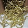 ~ 144 ~ CUP HOOKS BRASS COATED 2" X 1-1/8" X 2-9/16" HOOK HANGING SCREW PLANTS view 1